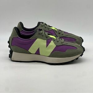 New Balance 327 Sour Grape Bleached Lime Sneakers. Size 8